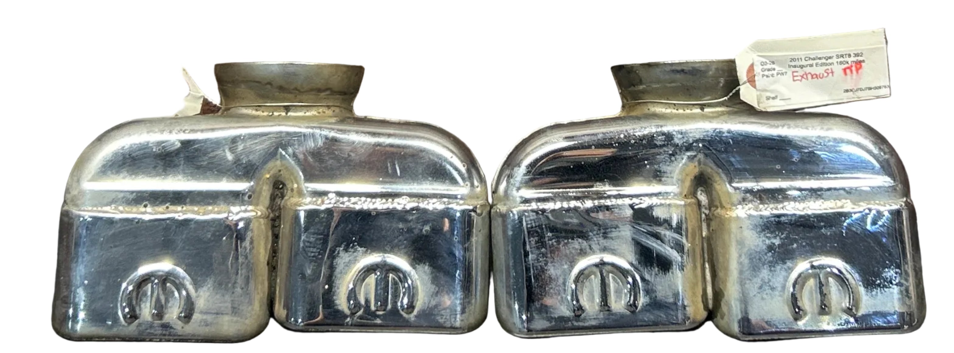 Mopar Chrome Square Exhaust Tips For Challenger OEM 82214613