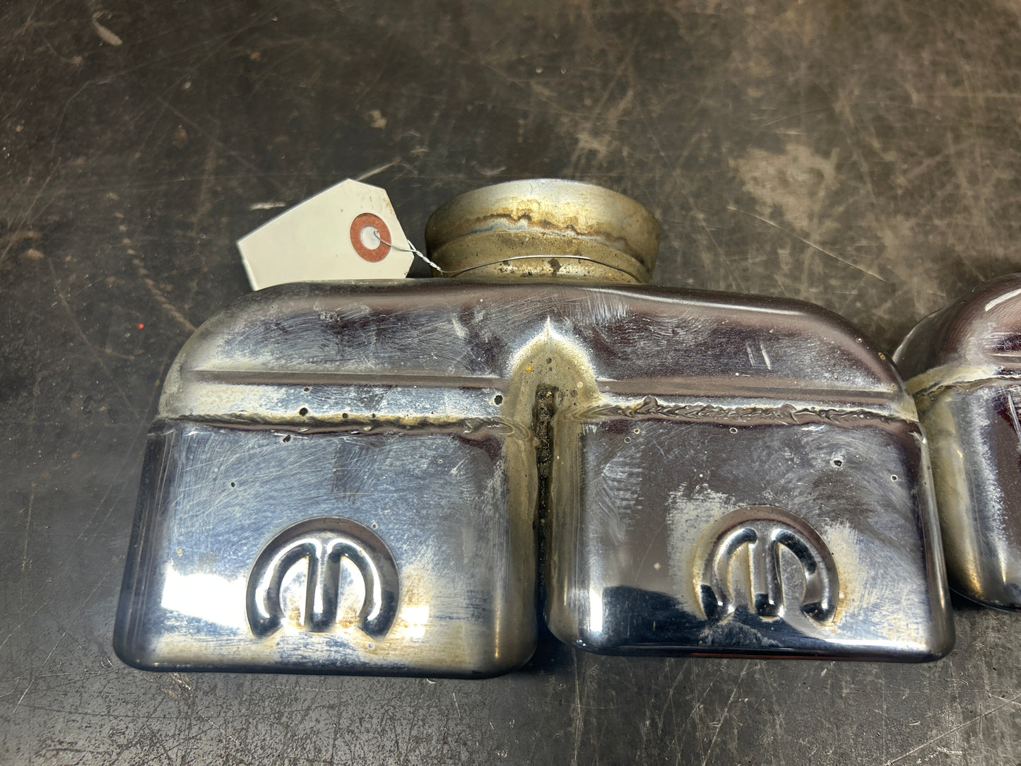 Mopar Chrome Square Exhaust Tips For Challenger OEM 82214613
