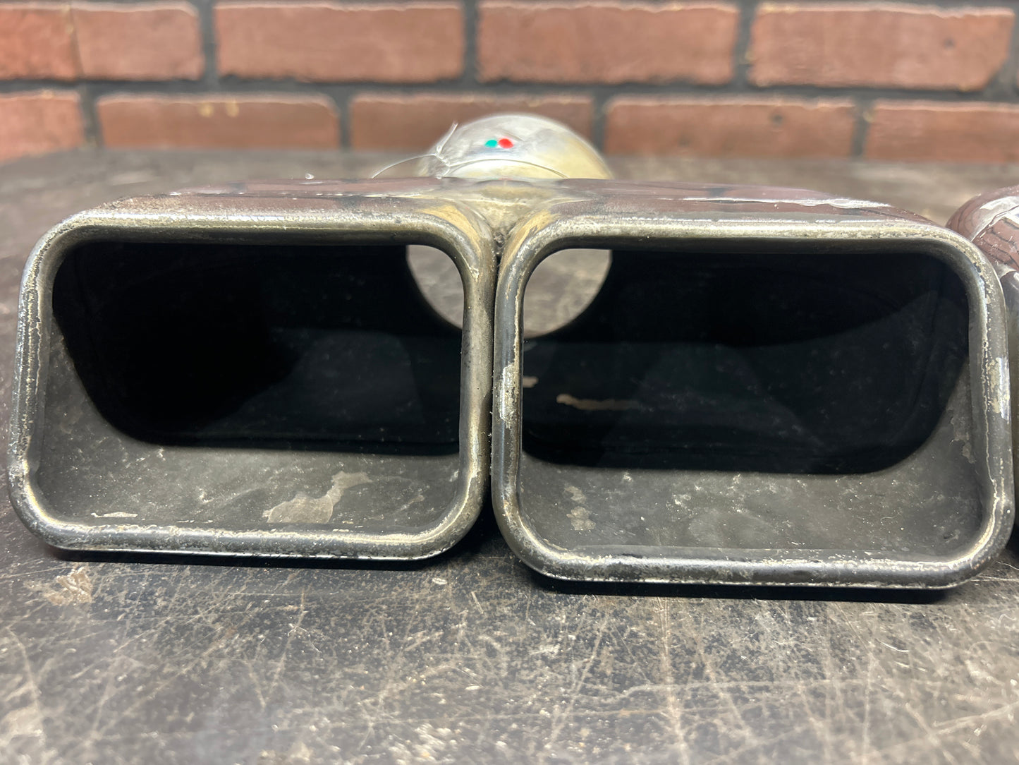 Mopar Chrome Square Exhaust Tips For Challenger OEM 82214613