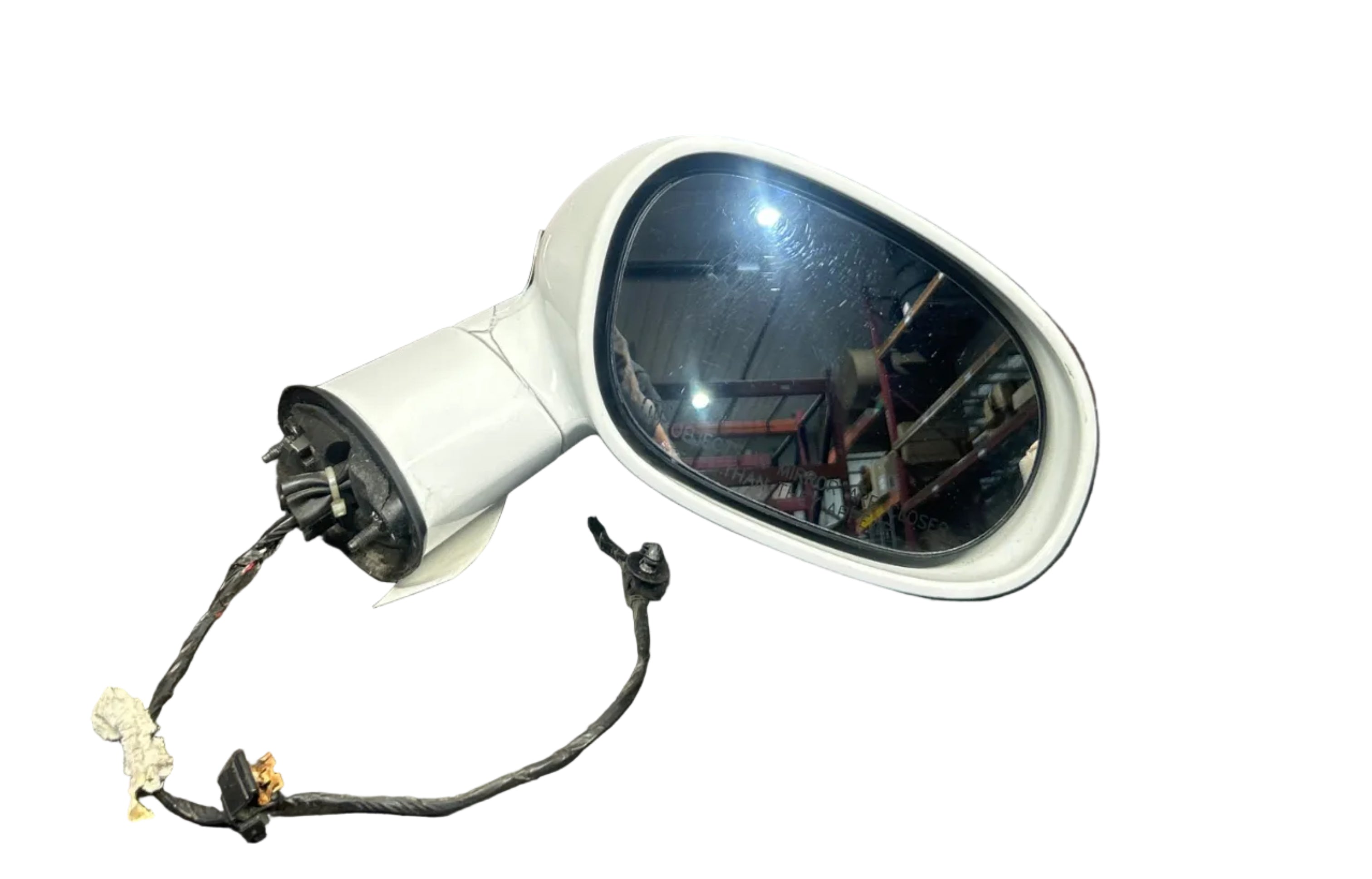2010-2014 Dodge Challenger Rh Passenger Side Power Door Mirror OEM PW7 White