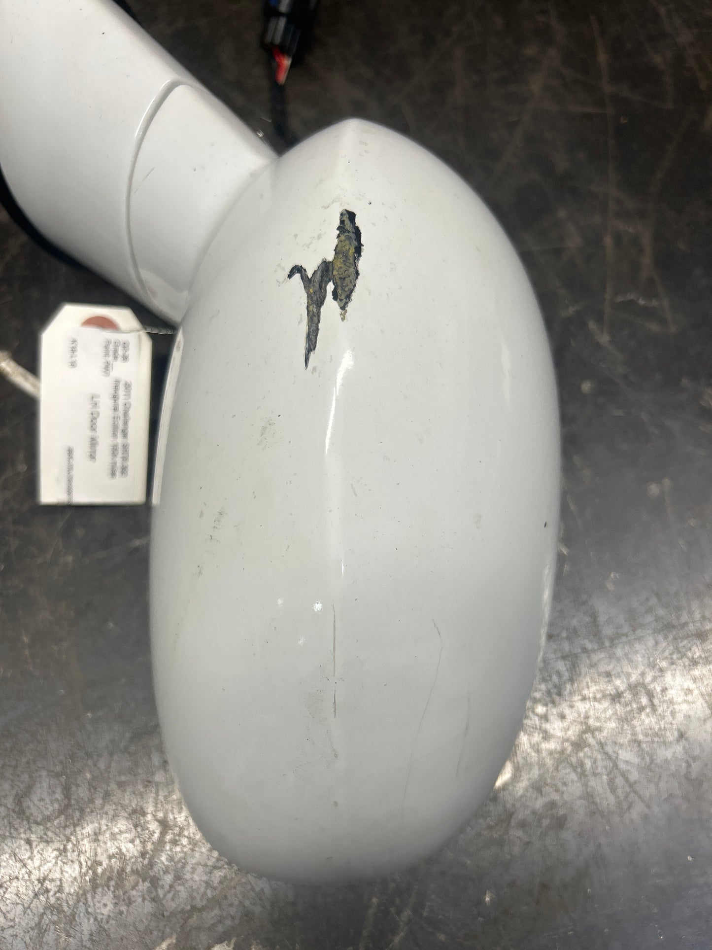2010-2014 Dodge Challenger LH Driver Side Power Door Mirror OEM PW7 White