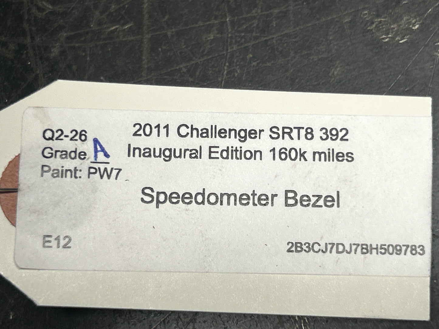 2008-2014 Dodge Challenger SRT8 Speedometer Gauge Cluster Bezel Trim 1188528xdva