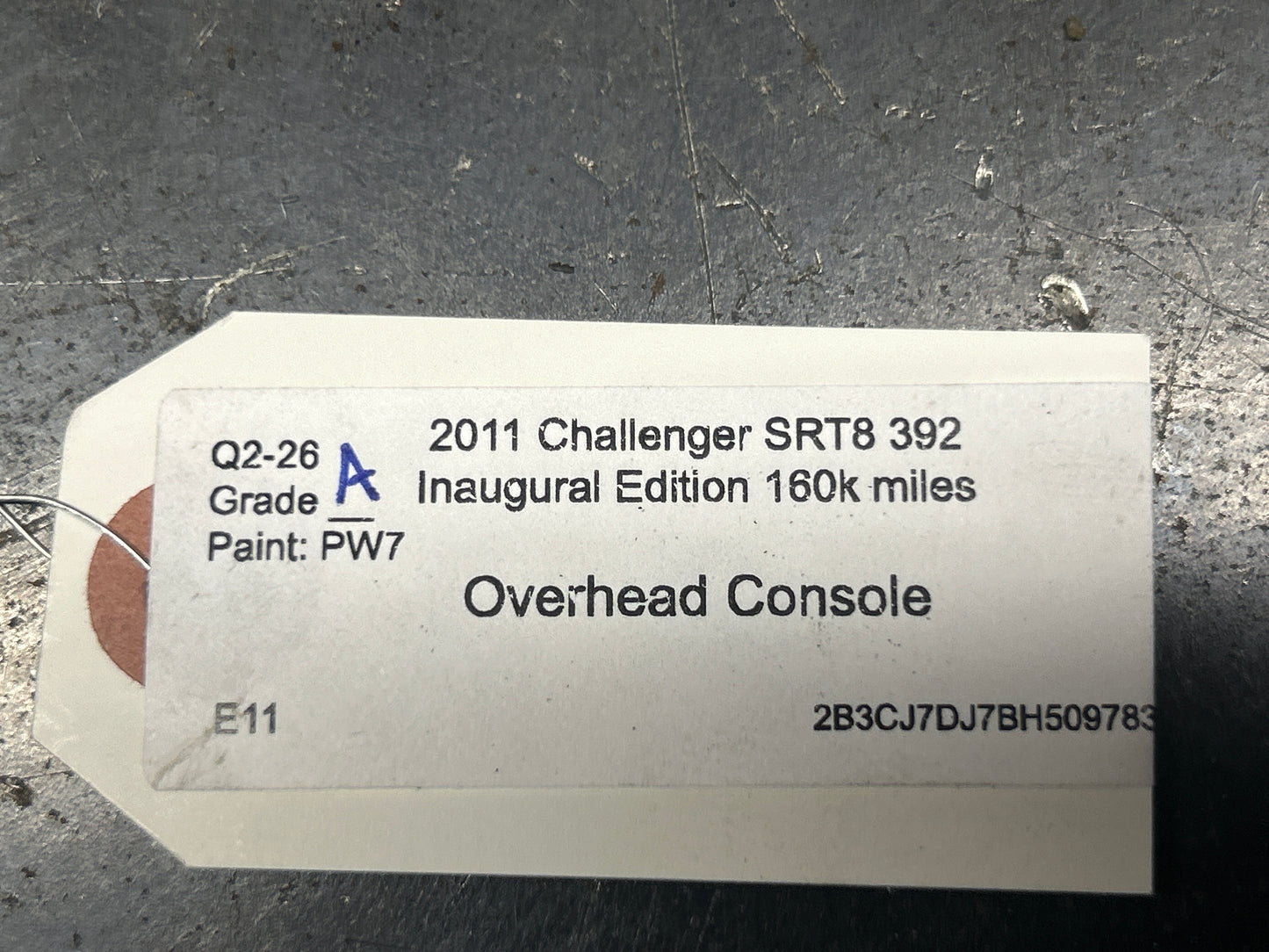 2008-2023 Dodge Challenger SRT OEM Overhead Console Dome Light Sunglasses Holder