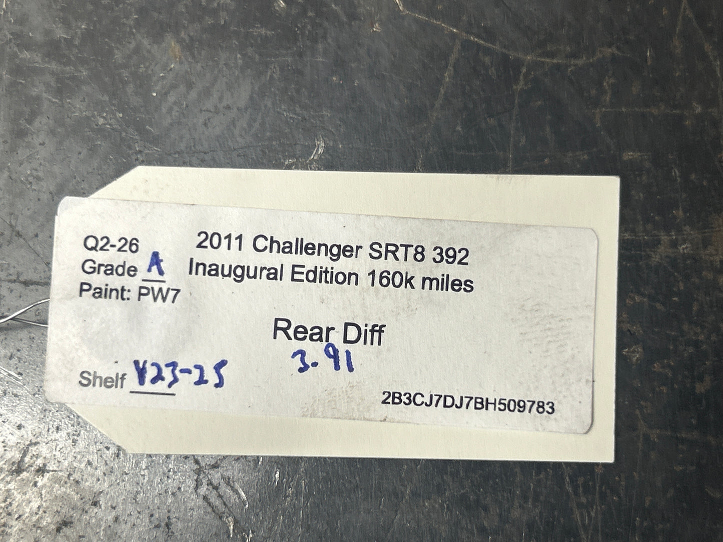 2011-2013 Challenger/Charger/300 3.91 LSD Rear Differential OEM 68085391AA