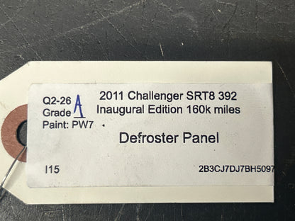 ✅ 2008-2014 Dodge Challenger OEM Dash Upper Defrost Grill Cover Panel 1FT36XDVAD