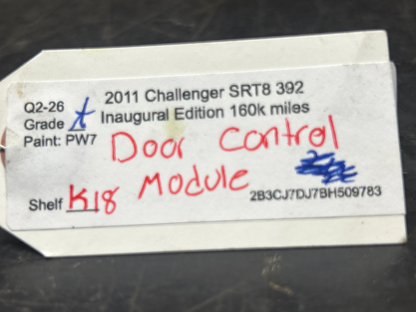 2010-2014 DODGE CHALLENGER SRT8 OEM DOOR CONTROL COMPUTER  MODULE 68051931AA