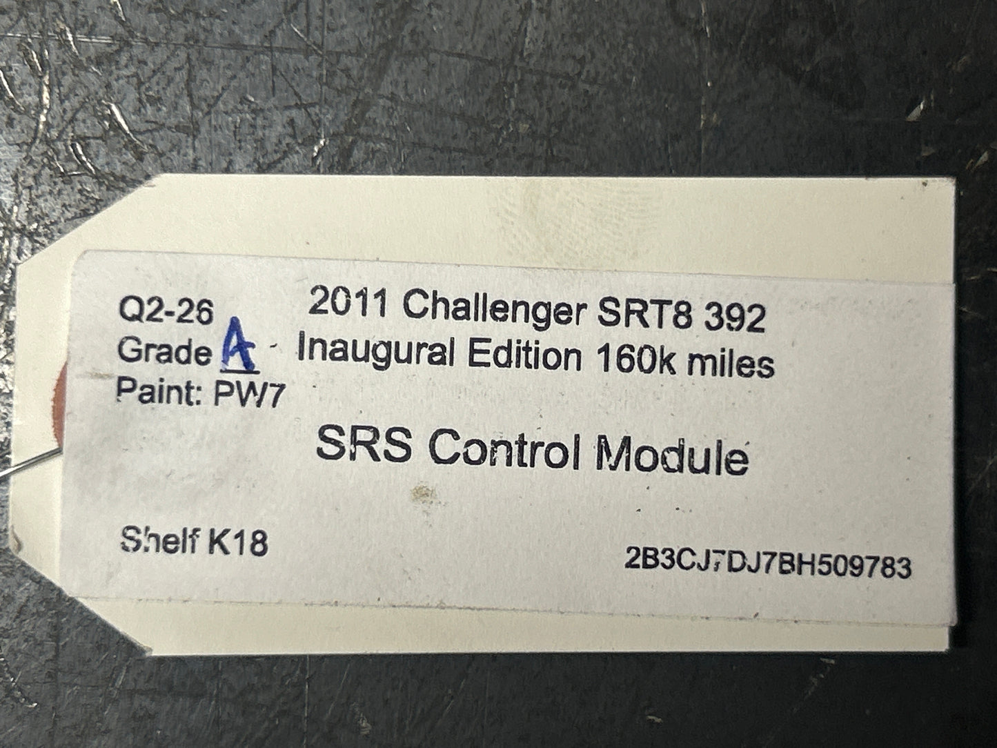 2011 Dodge Challenger SRT8 Occupant Restraint Control Module OEM 56054092AF