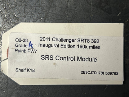 2011 Dodge Challenger SRT8 Occupant Restraint Control Module OEM 56054092AF