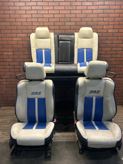 2011 Dodge Challenger SRT8 Inaugural Edition White and Blue Leather Seats OEM