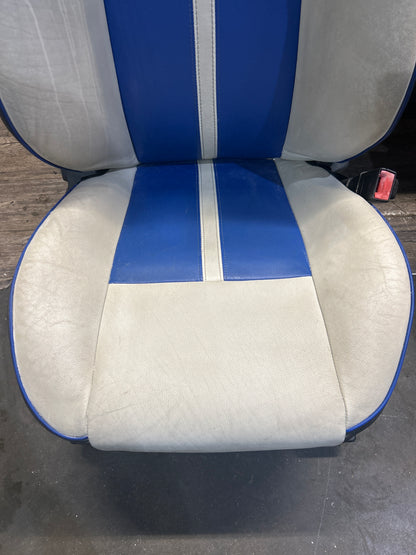 2011 Dodge Challenger SRT8 Inaugural Edition White and Blue Leather Seats OEM