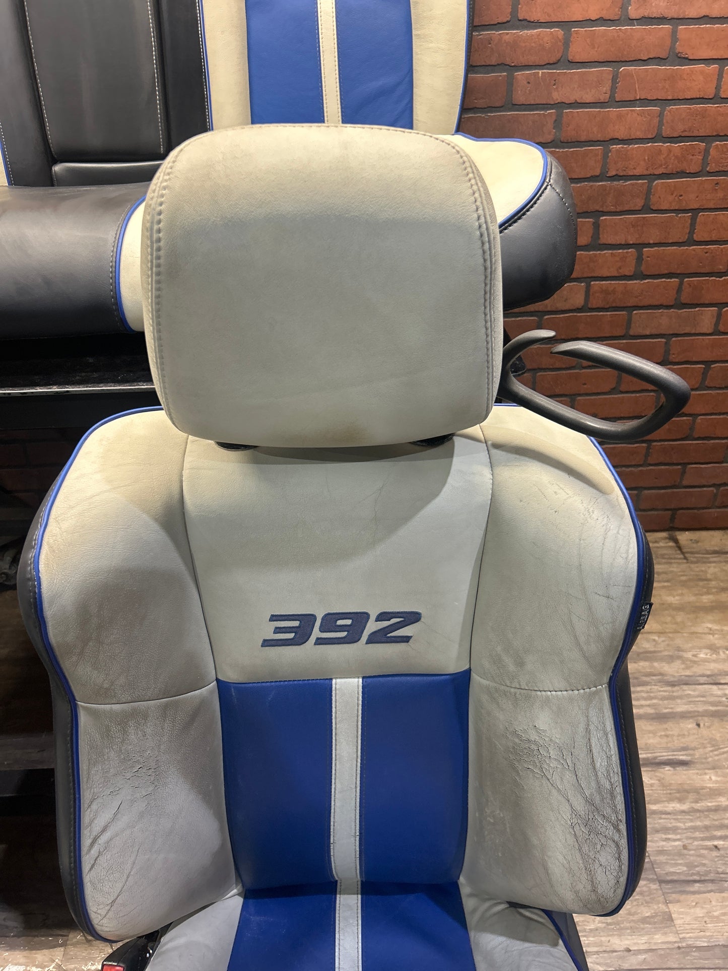 2011 Dodge Challenger SRT8 Inaugural Edition White and Blue Leather Seats OEM
