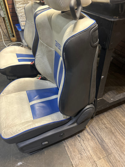 2011 Dodge Challenger SRT8 Inaugural Edition White and Blue Leather Seats OEM