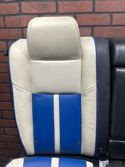 2011 Dodge Challenger SRT8 Inaugural Edition White and Blue Leather Seats OEM