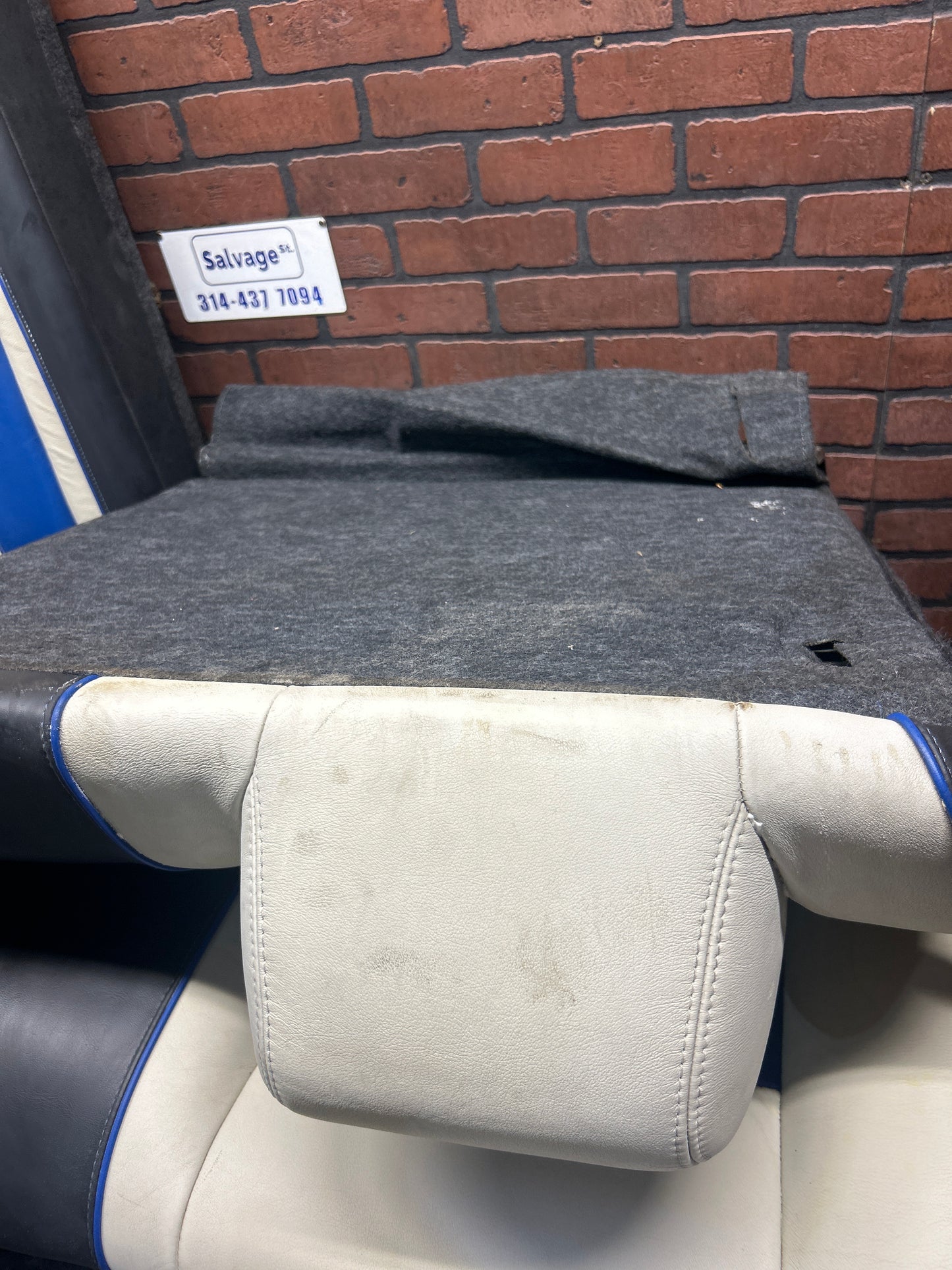 2011 Dodge Challenger SRT8 Inaugural Edition White and Blue Leather Seats OEM