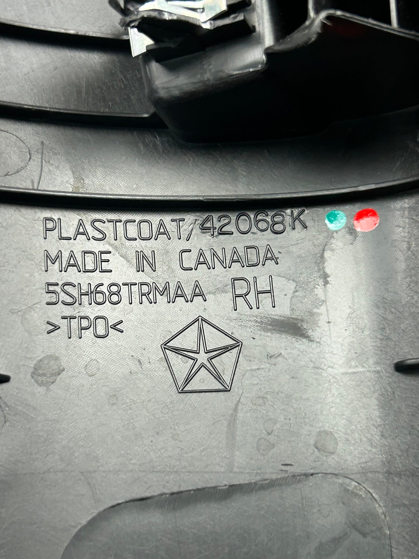 2015 - 2023 DODGE CHARGER FRONT PASSENGER RH RIGHT A PILLAR TRIM OEM 5SH68TRMAA