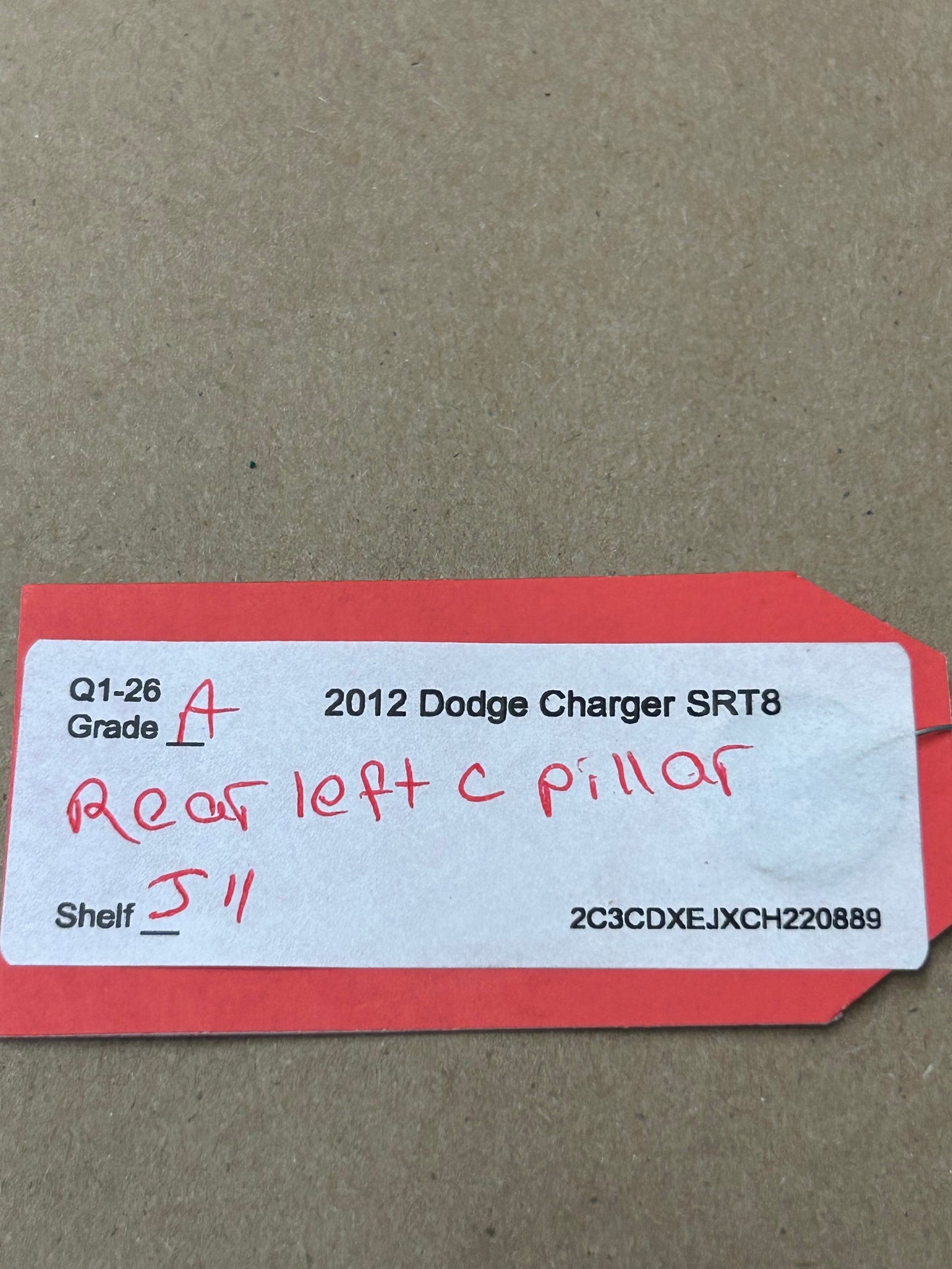2011-2023 Dodge Charger Rear Left Driver C Pillar Trim Cover Panel 1KL83TRMAA