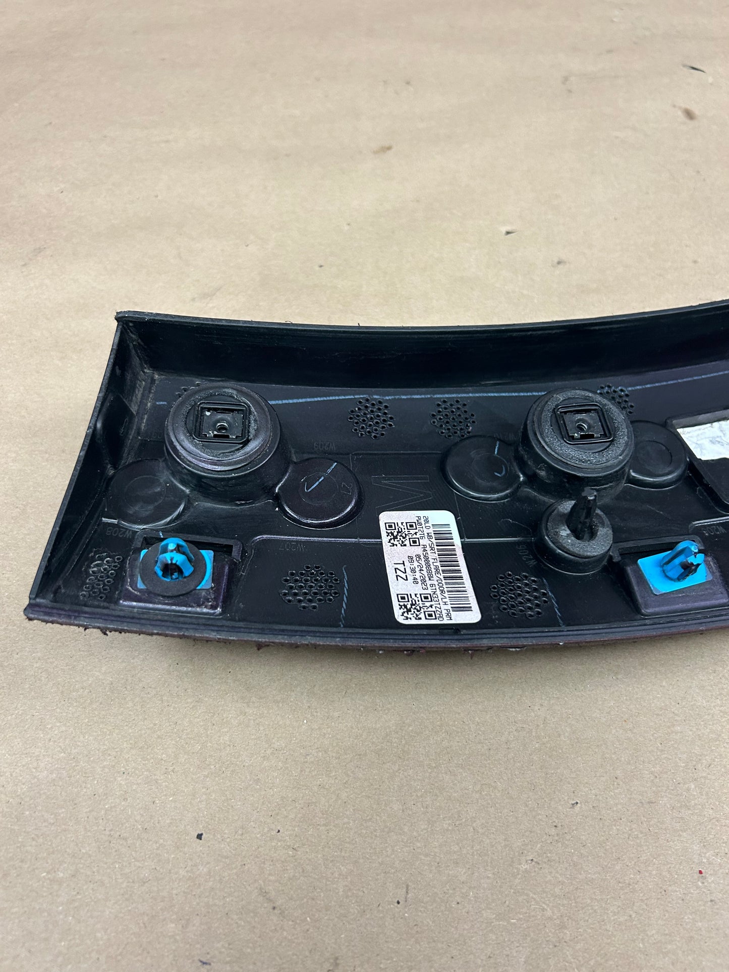 20-23 Dodge Charger Hellcat Widebody Rear Driver LH Door Wheel Flare Molding OEM