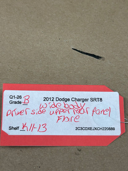 20-23 DODGE CHARGER SRT HELLCAT WIDEBODY REAR LEFT SIDE QUARTER PANEL FLARE OEM