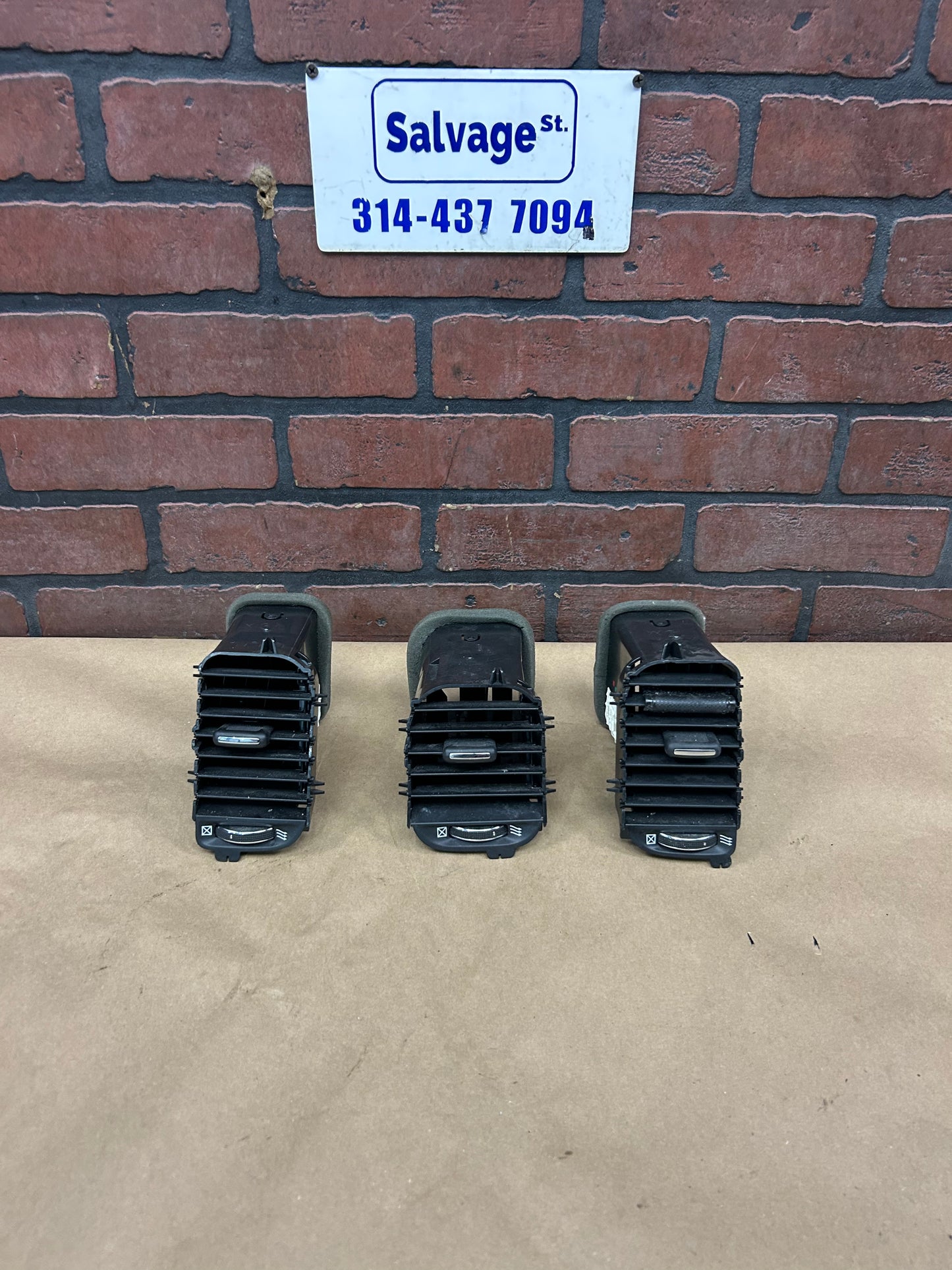 2011-2023 Dodge Charger Scat Pack RH LH & Center Dashboard Air Vent Grille Set