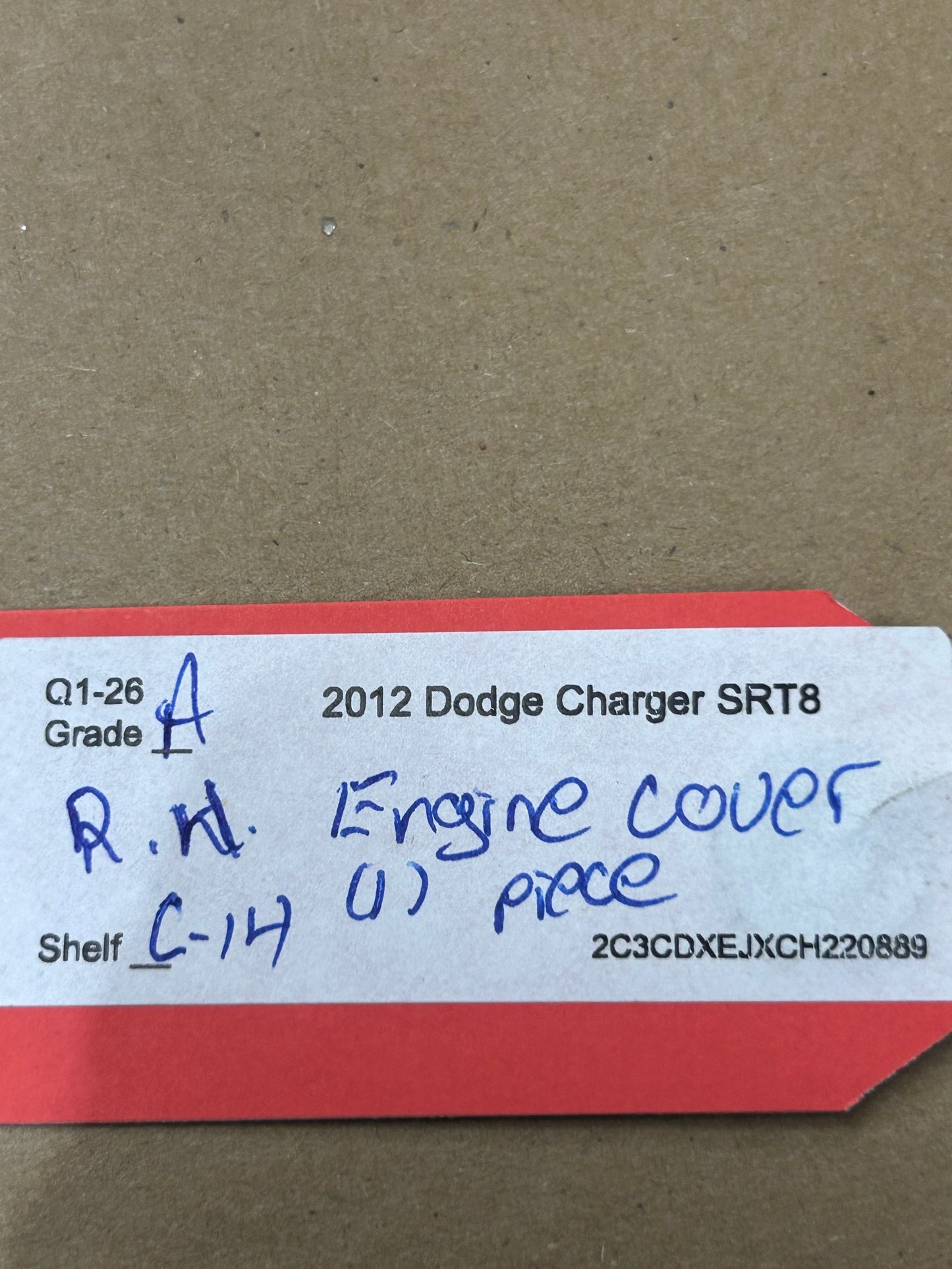 2011-2023 Dodge Challenger Charger *Powered By SRT* Passenger Engine Cover OEM