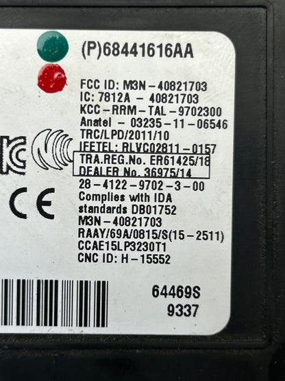 2020-22 CHALLENGER CHARGER 300 KEYLESS ENTRY HUB RECEIVER MODULE OEM 68441616AA