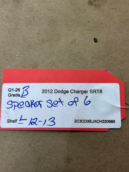 2009-2026 Mopar Dodge Chrysler Ram Jeep Front Rear Speaker Set of 6 OEM *TESTED*