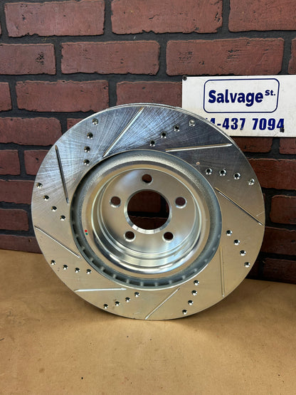 2005-2023 Dodge Challenger Charger 300 BR4 Slotted Drilled Front Rotor Set *NEW*