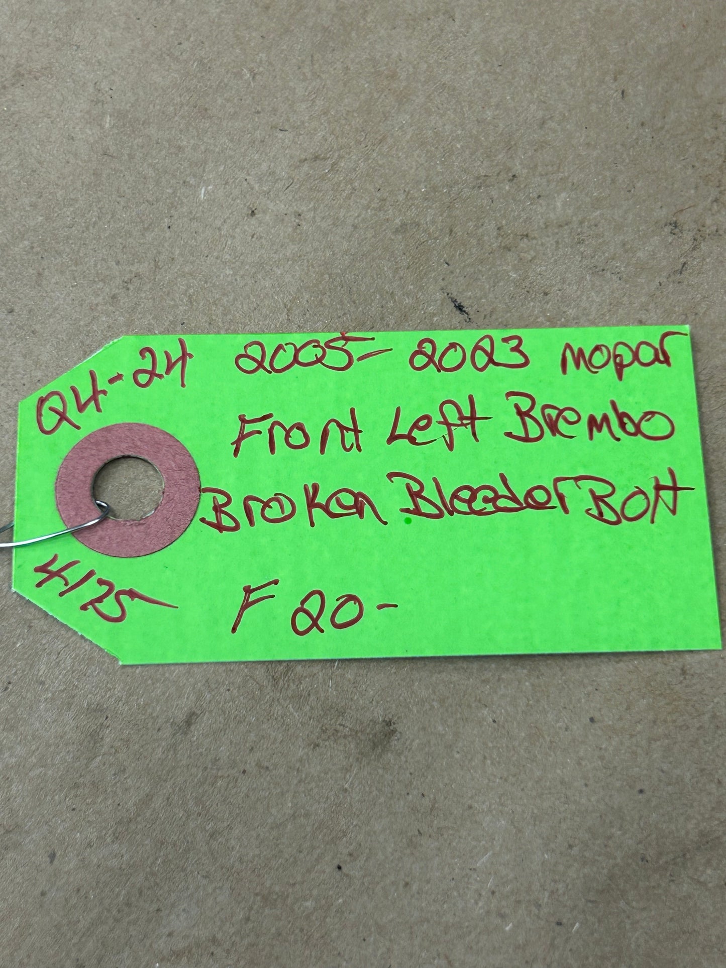 OEM 2005-2020 Dodge Charger Challenger 300 Front Left Brembo Brake Caliper