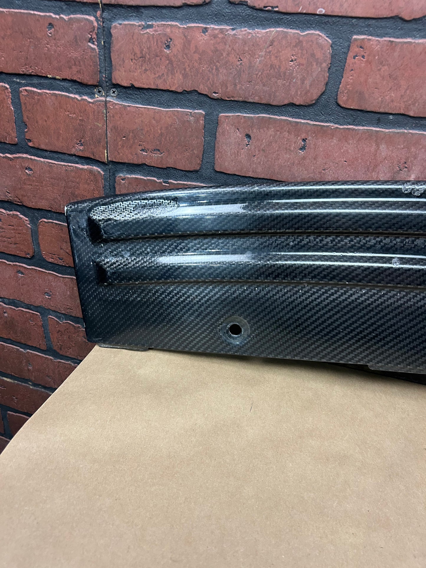 05-10 Jeep Grand Cherokee Rear Carbon Fiber Running Board Step Pad Damaged OEM