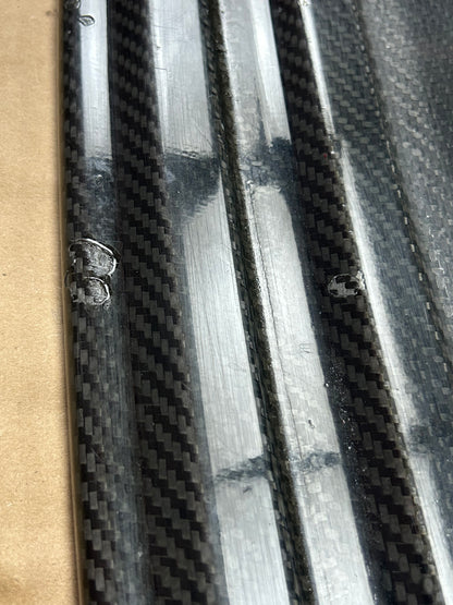 05-10 Jeep Grand Cherokee Rear Carbon Fiber Running Board Step Pad Damaged OEM