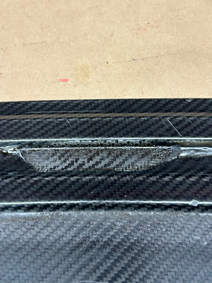 05-10 Jeep Grand Cherokee Rear Carbon Fiber Running Board Step Pad Damaged OEM