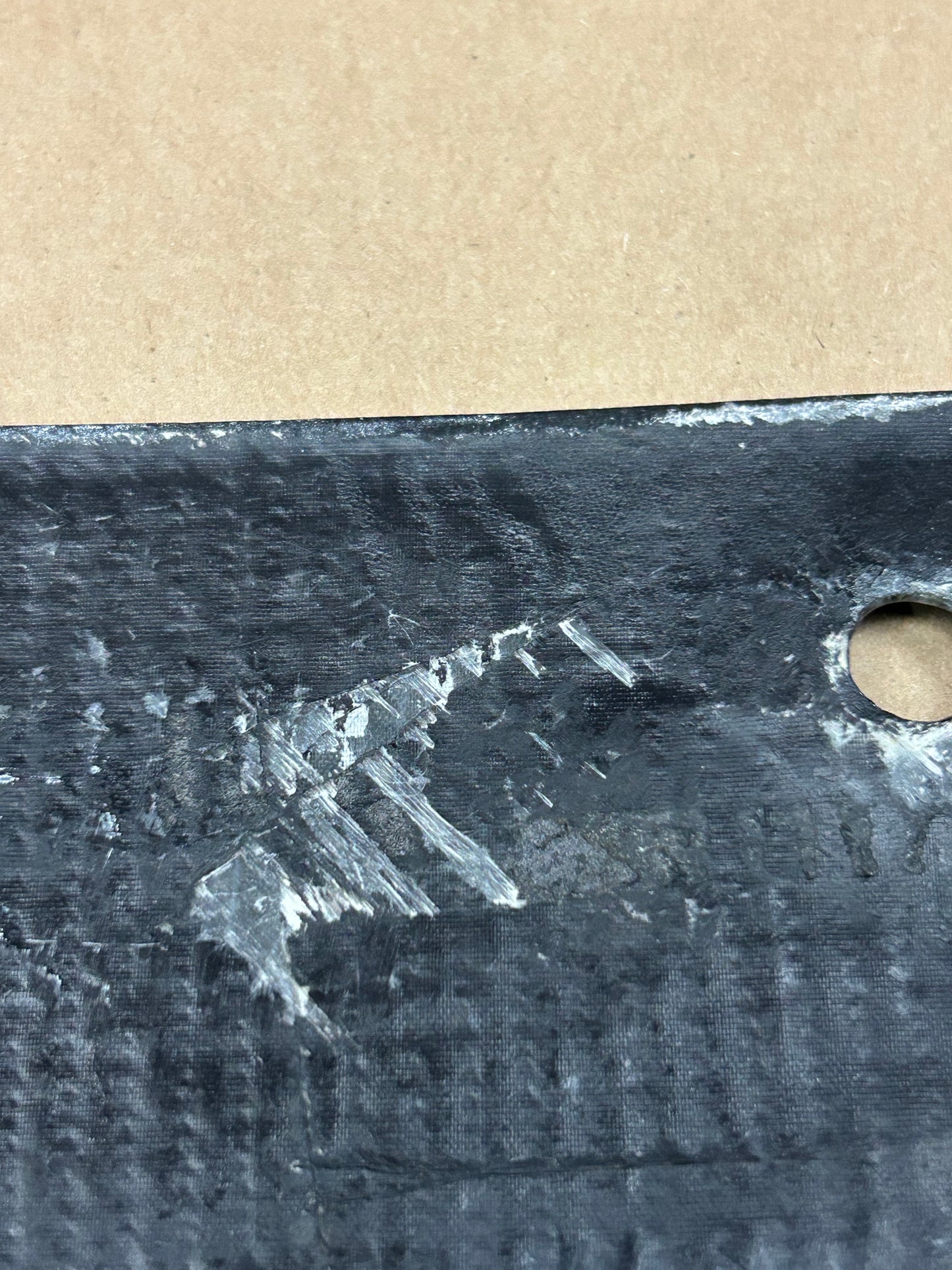 05-10 Jeep Grand Cherokee Rear Carbon Fiber Running Board Step Pad Damaged OEM