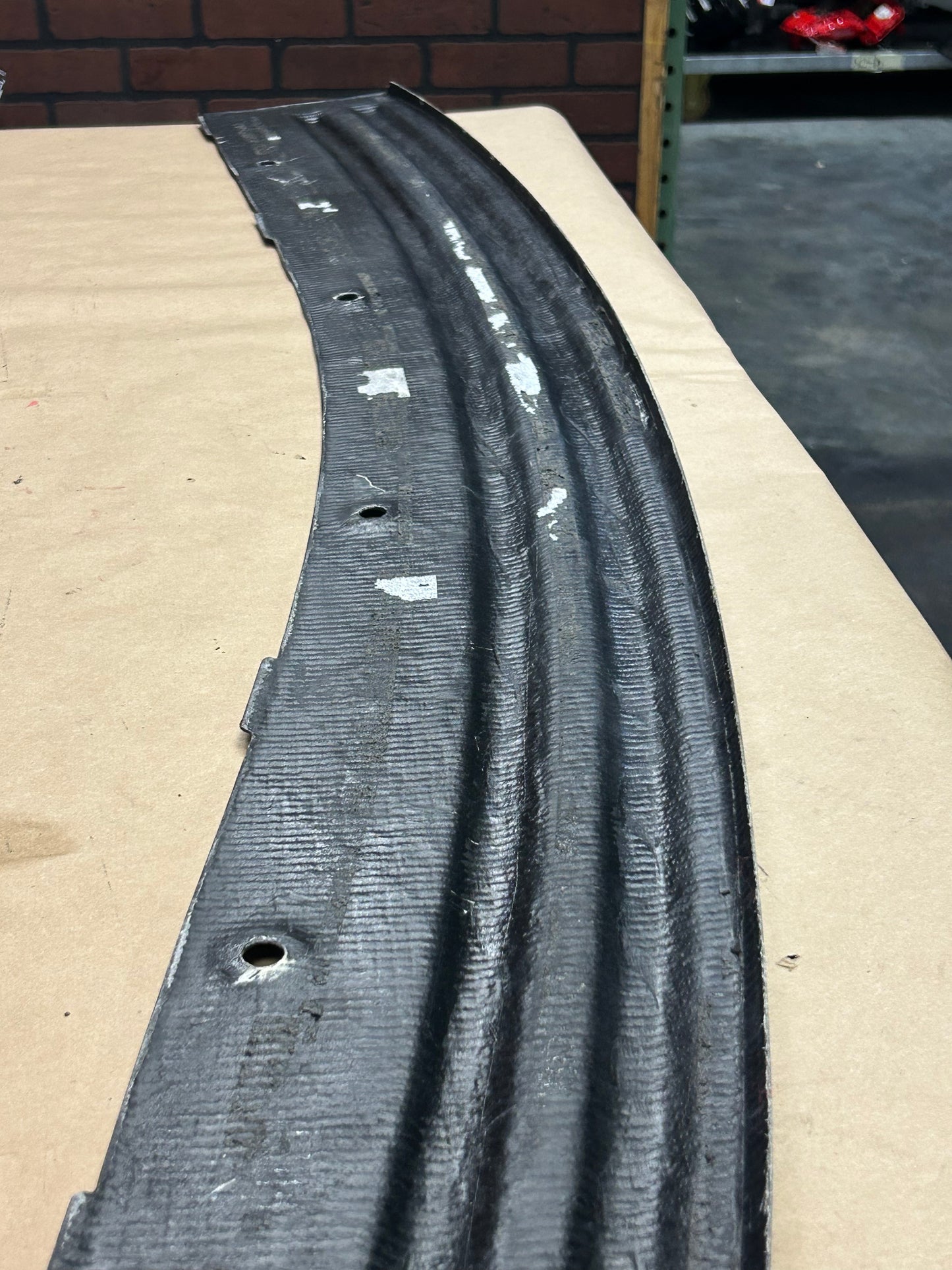 05-10 Jeep Grand Cherokee Rear Carbon Fiber Running Board Step Pad Damaged OEM