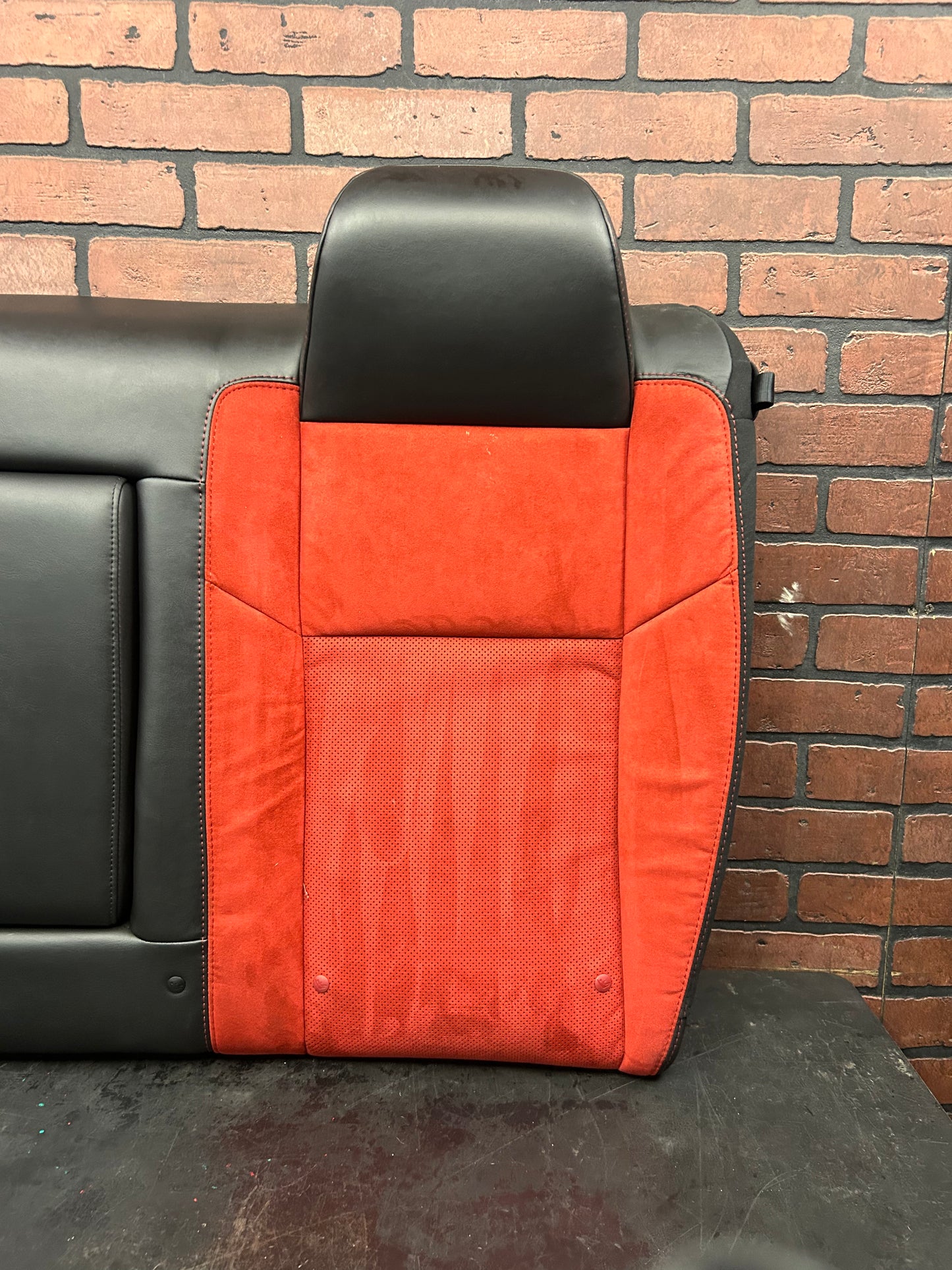 15-23 Challenger Scat Pack SRT Red Alcantara Leather Seat Set Front Rear OEM 87K
