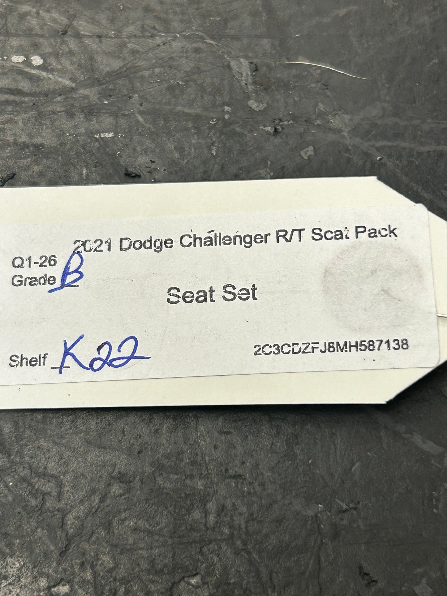 15-23 Challenger Scat Pack SRT Red Alcantara Leather Seat Set Front Rear OEM 87K