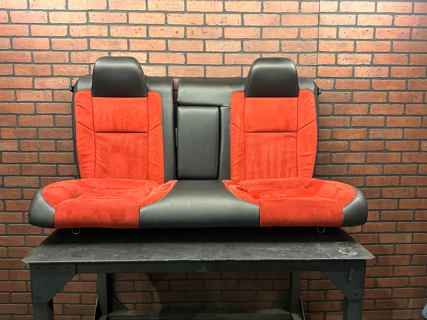 15-23 Challenger Scat Pack SRT Red Alcantara Leather Seat Set Front Rear OEM 87K
