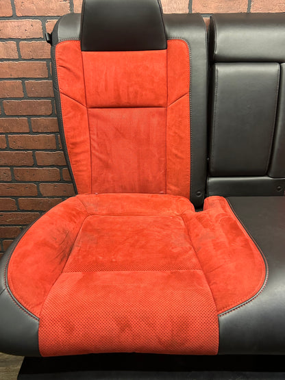 15-23 Challenger Scat Pack SRT Red Alcantara Leather Seat Set Front Rear OEM 87K