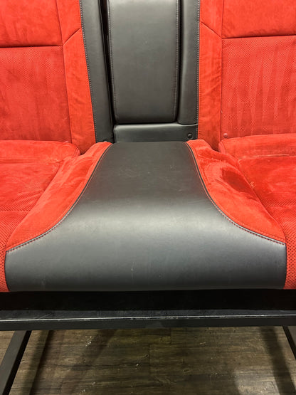 15-23 Challenger Scat Pack SRT Red Alcantara Leather Seat Set Front Rear OEM 87K