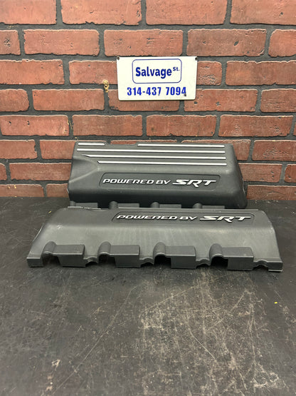 15-23 Dodge Challenger Charger 6.4L LH & RH "Powered by SRT" Engine Cover Set