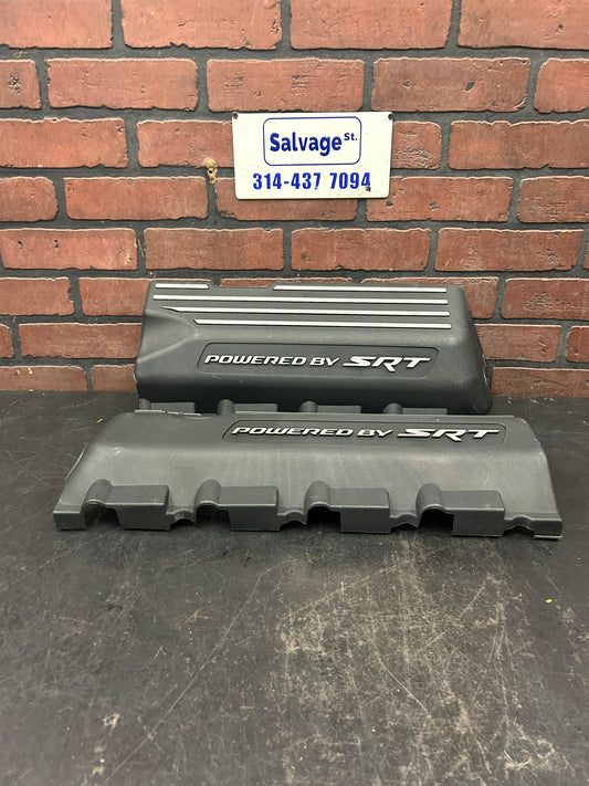 15-23 Dodge Challenger Charger 6.4L LH & RH "Powered by SRT" Engine Cover Set
