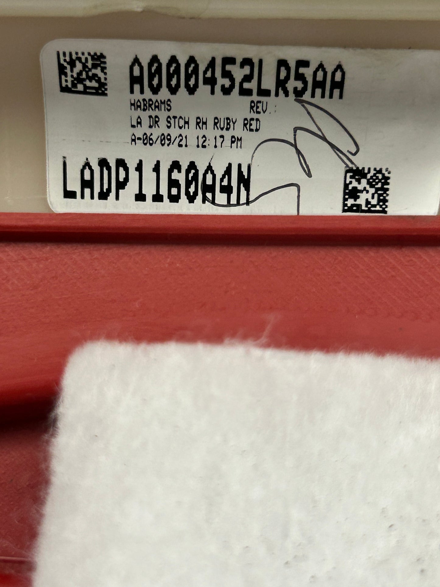2015-2023 Dodge Challenger SP Ruby Red Passenger Front Door Panel 6TQ641R5AB OEM