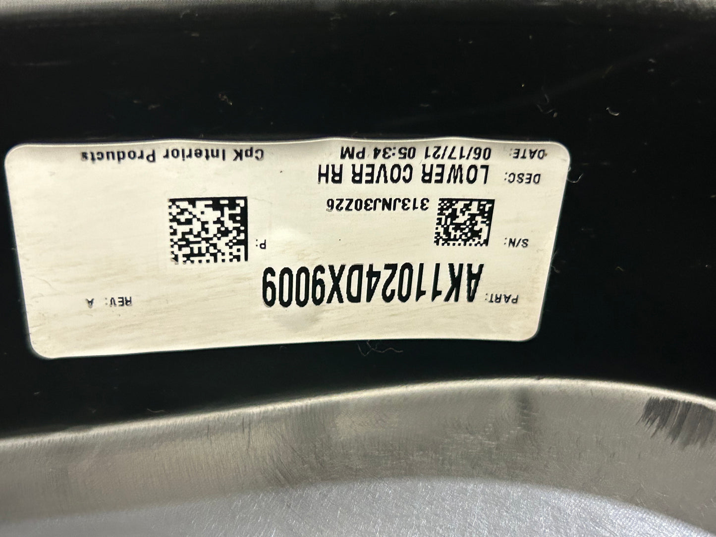 2015-2023 Dodge Challenger SP Ruby Red Passenger Front Door Panel 6TQ641R5AB OEM