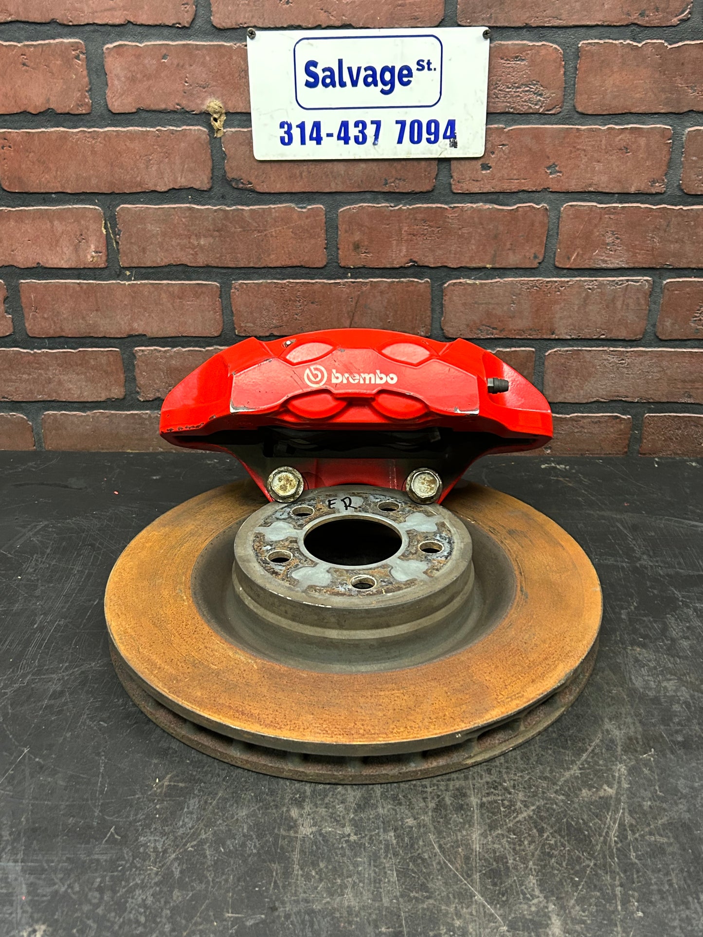 08-23 Dodge Challenger Charger 4 Piston Front Bigger Brembo Brakes W/Rotors OEM