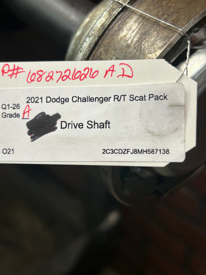15-23 CHALLENGER R/T SCAT PACK RWD REAR DRIVE PROPELLER TRAIN SHAFT 68272626AD