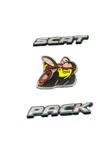 2015 - 2023 Dodge Challenger SRT Spoiler Badge Emblem Scat Pack Angry Bee OEM
