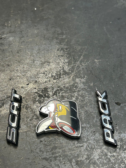 2015 - 2023 Dodge Challenger SRT Spoiler Badge Emblem Scat Pack Angry Bee OEM