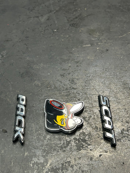 2015 - 2023 Dodge Challenger SRT Spoiler Badge Emblem Scat Pack Angry Bee OEM