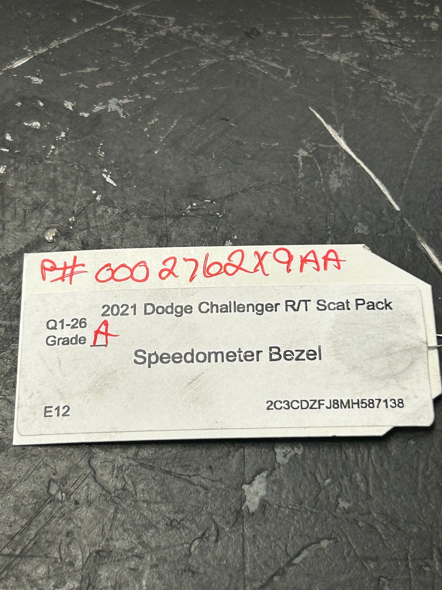 2019-2022 Dodge Challenger Instrument Cluster Bezel W/Air Vents 7AD86AAAAA OEM