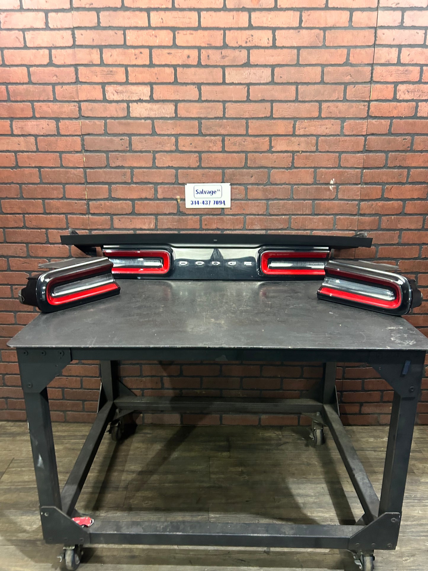 2015-2023 DODGE CHALLENGER TRUNK LID CENTER LH RH TAILLIGHT LAMP SET OF 3 OEM