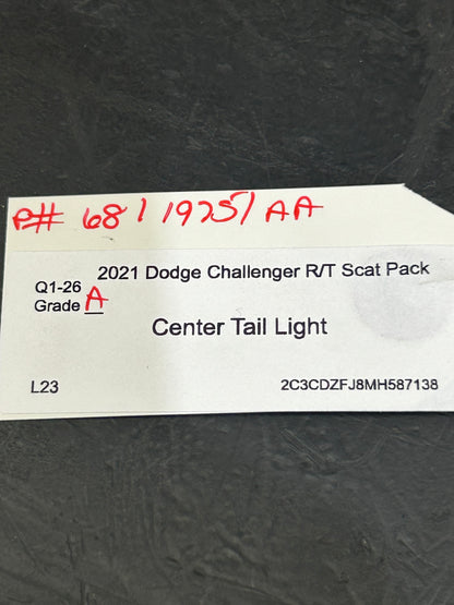 2015-2023 DODGE CHALLENGER TRUNK LID CENTER LH RH TAILLIGHT LAMP SET OF 3 OEM
